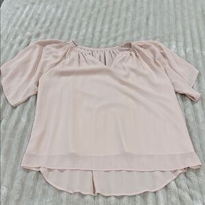 Light Pink Women's Peasant Blouse